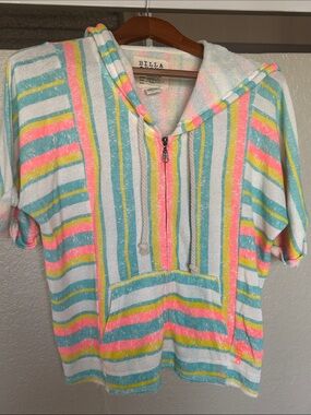 Billabong Neon Zip Up Beach Top